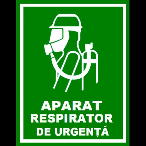 Placuta pentru aparat respirator de urgenta